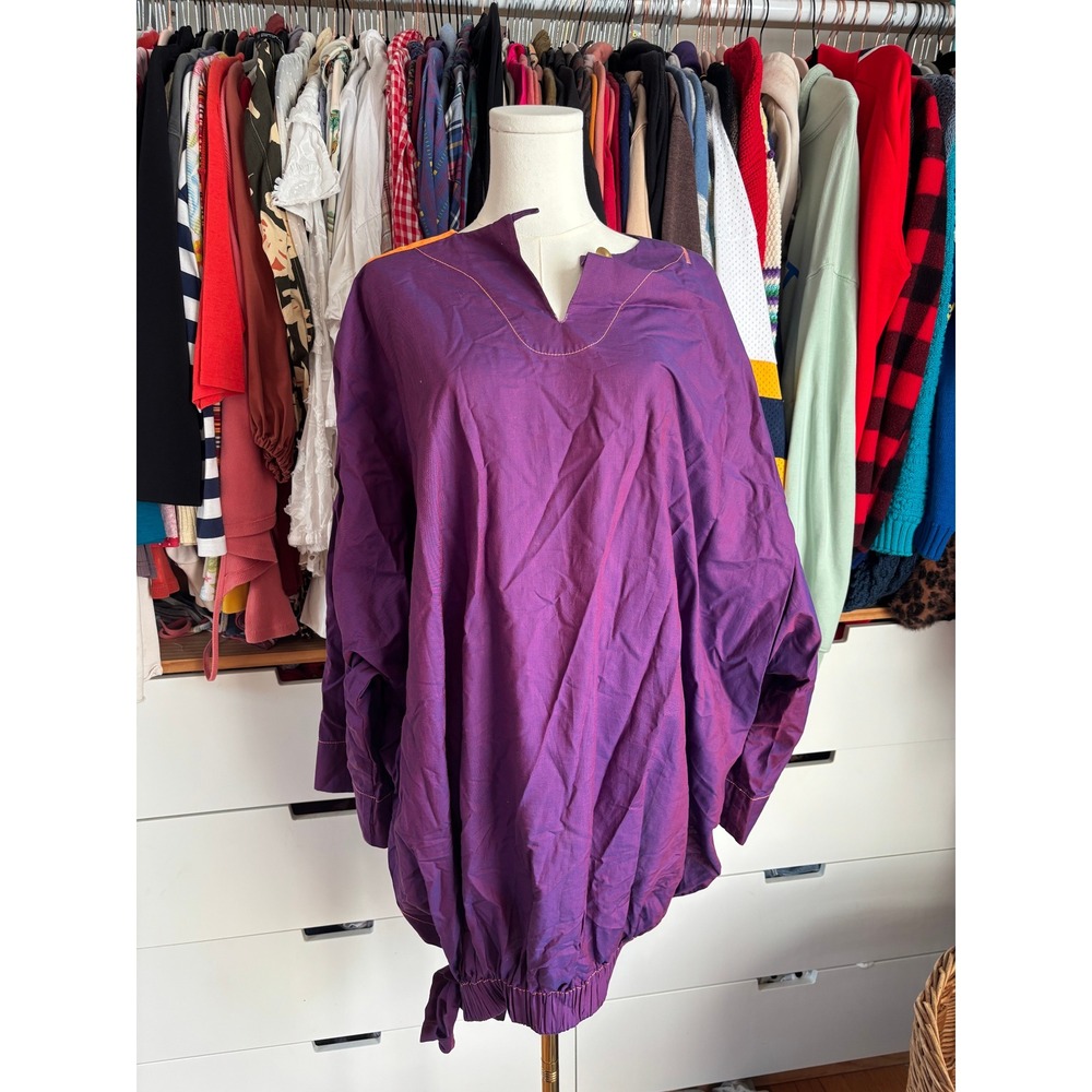 Mai‎ Wei Lab Tunic Gender Neutral OS Purple Iridescent Slow Fashion Top Colombia